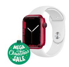 Apple Watch Series 8 RED GPS 41mm  with  White Sport Band