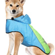 Pet Waterproof Dog Raincoat with Hi Vis Panel adjustable Velcro well made Size Large