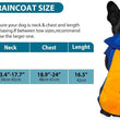 Pet Waterproof Dog Raincoat with Hi Vis Panel adjustable Velcro well made Size Medium