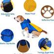 Pet Waterproof Dog Raincoat with Hi Vis Panel adjustable Velcro well made Size Medium
