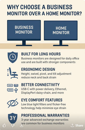 Why Choose a Business Monitor Over a Home Monitor