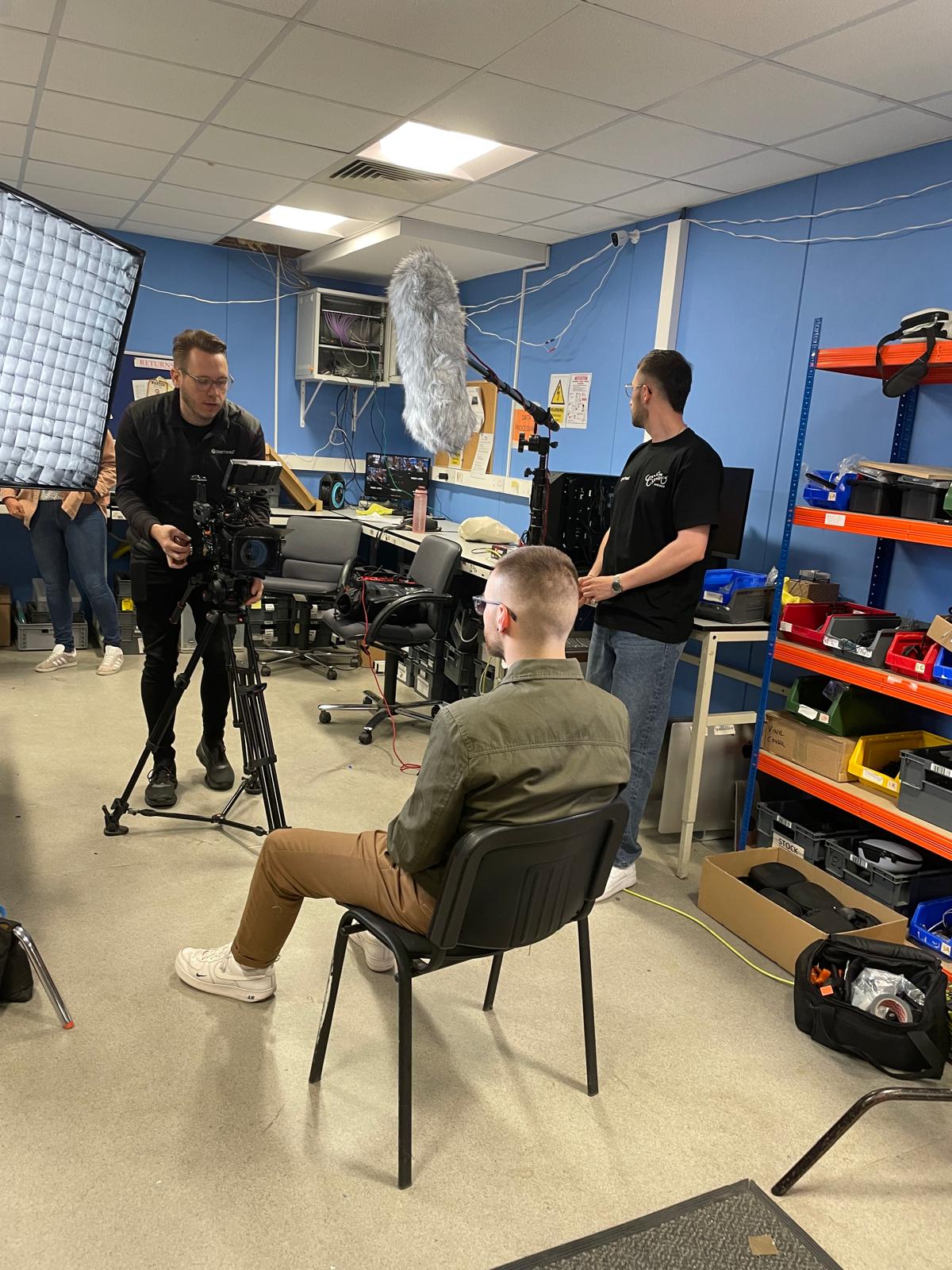 Film crew at studentcomputers may 2025 student computers