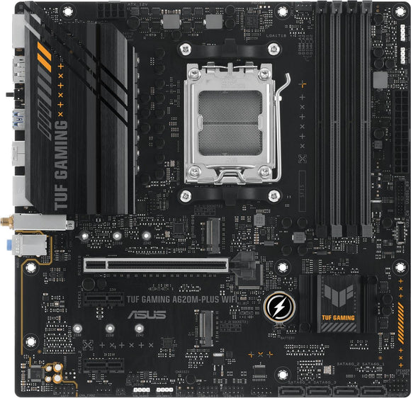 ASUS TUF Gaming A620M-PLUS WIFI mATX Motherboard for AMD AM5 CPUs