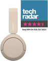 Sony WH-CH520 Bluetooth Wireless On-Ear Headphones with Mic/Remote Beige