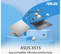 Laptop ASUS Vivobook 15 X515JA 15.6" Intel Core i3 8GB RAM 256 GB SSD, Silver