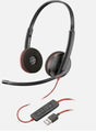 POLY Blackwire 3320 Wired USB-A Stereo Headset - Black - Student Computers