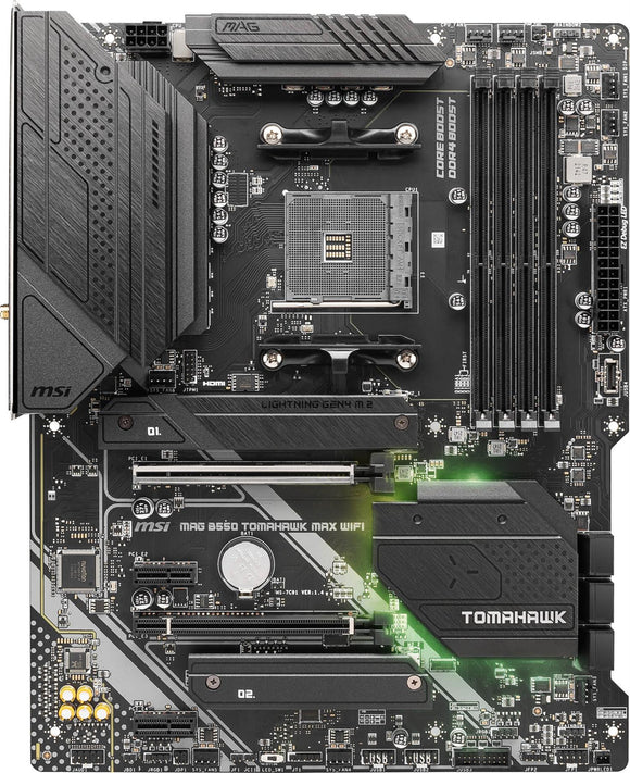 MSI MAG B550 TOMAHAWK MAX WIFI ATX Motherboard for AMD AM4 CPUs NO WIFI