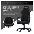 Anda Seat Luna Premium Large Gaming Chair - Black Fabric