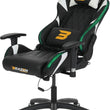 BraZen Vision Esports Elite PC Gaming Chair White Black - Student Computers
