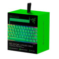 Razer PBT Doubleshot Keycaps and Coiled Cable Upgrade Set - Razer Green - US/UK