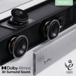 Majority Sierra Plus 2.1.2 400W Soundbar Wireless Subwoofer Dolby Atmos Black