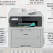 Brother All-in-One LED Colour Printer MFC-L3740CDWE with generous paper tray