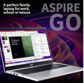 Acer Laptop Aspire Go 15 15.6in i3 8GB 256GB Laptop - Silver Windows 11