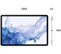SAMSUNG Galaxy Tab S8 11" WI-FI Tablet 128 GB, Silver with S-Pen Stylus