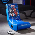 X Rocker Gaming Chair Spider Man Chicane Racing Seat Simulator Speakers Blue