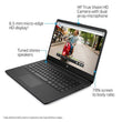 Windows 11 HP 14s-dq0011na 14in Pentium Silver 4GB 128GB Laptop black