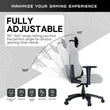 Anda Seat Luna Premium Large Gaming Chair - Grey Fabric