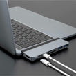 DOCKING STATION DUO 7-in-1 USB-C Hub - Grey USB C Port With 60w Power