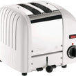Dualit Classic 2 Slice Vario Toaster Stainless Steel White Hand Built in the UK
