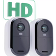 Arlo Essential 2K 4-in-1 Outdoor Security Camera - Pack of 2 White