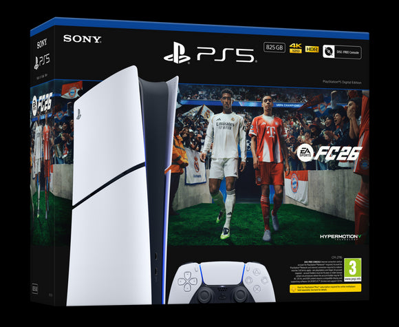 Sony PlayStation 5 (PS5) Digital Edition Console FC26 Bundle 825GB White