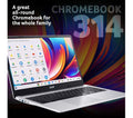 ACER 314 14" Chromebook Touchscreen Intel N100 4GB RAM 128 GB eMMC, Silver