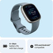 FITBIT Versa 4 Smart Watch - Fitness Waterfall Blue & Platinum by Google