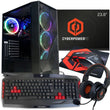 CyberPower Eurus PC Bundle Ryzen 5 8GB 512GB Monitor, KB, Headset, Mouse & Mat - Student Computers