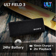 SONY Portable Bluetooth Speaker ULT FIELD 3  - Black