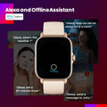 Amazfit GTS 3 42.4mm Aluminium Case with Silicone Band Smart Watch - Terra Rosa