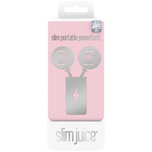 Juice Slim Power Bank 5000 mAh Pastel Pink