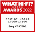 Sony HT-A7000 7.1- Dolby Atmos/DTS:X Single Soundbar built-in dual subwoofer