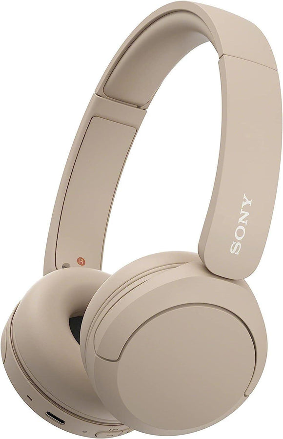 Sony WH-CH520 Bluetooth Wireless On-Ear Headphones with Mic/Remote Beige