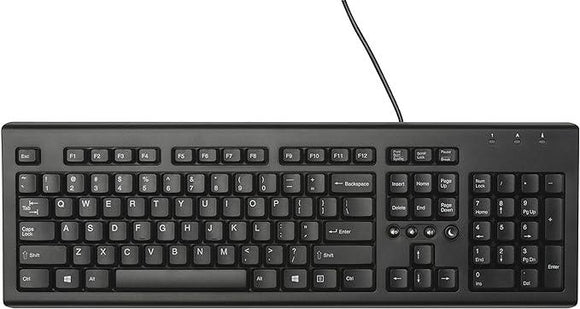 HP Classic Black Wired USB Keyboard