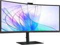 SAMSUNG ViewFinity S6  Wide Quad HD 34" Curved VA LCD Monitor - Black