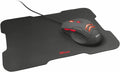 Trust Ziva Gaming Mouse with 6 Responsive Buttons 1000-3000 DPI and Mousepad Black