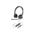 POLY Blackwire 3320 Wired USB-C Stereo Headset - Black