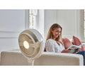 AIRCRAFT HOME LUME Quiet Air Circulator 8" Pedestal Fan - Stone White - Student Computers