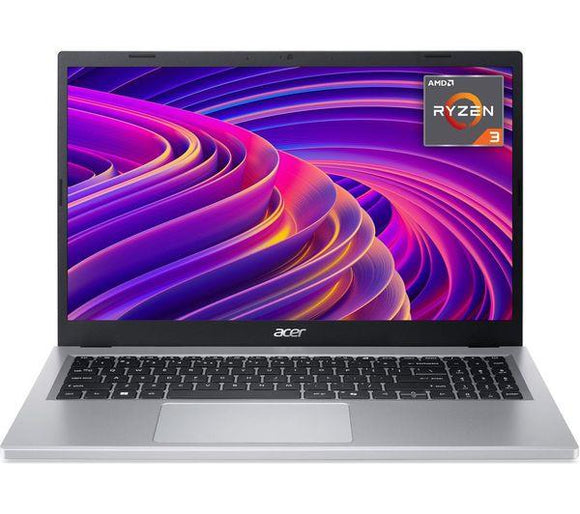 Acer 15.6 Inch Laptop Aspire 3 AMD Ryzen 3 7320U 8GB RAM 256GB SSD Silver
