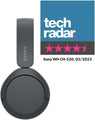 Sony WH-CH520 Bluetooth Wireless On-Ear Headphones with Mic/Remote Black
