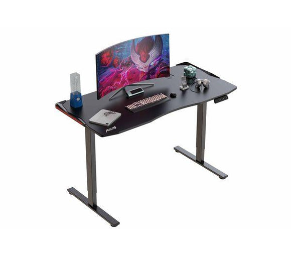 ADX ADSGAMDK25 RGB Sit-to-Stand Gaming Desk - Black