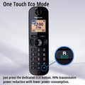 Panasonic KX-TGC223EB DECT Cordless Phone with Answering Machine - Trio - Black