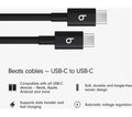 BEATS USB-C to USB-C Woven Cable - 1.5 m, Bolt Black