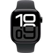 Apple Watch Series 10 GPS 42mm Aluminium Case Jet Black Sport Band S/M
