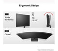 LG 32" Curved VA LCD Monitor 32MR50C-B.AEKQ Full HD  - Black