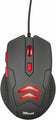 Trust Ziva Gaming Mouse with 6 Responsive Buttons 1000-3000 DPI and Mousepad Black