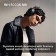 Sony Wireless Headphones WH1000XM6 Over-Ear Active Noise Cancellation Black