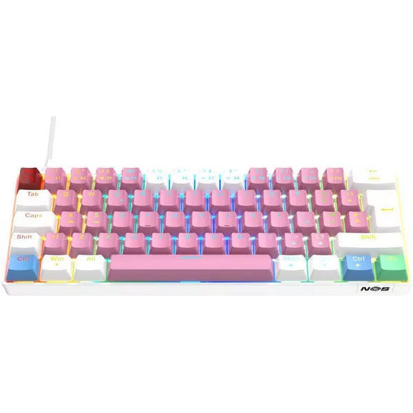 NOS C-450 Mini Pro RGB Mechanical Gaming Keyboard - Cotton Candy
