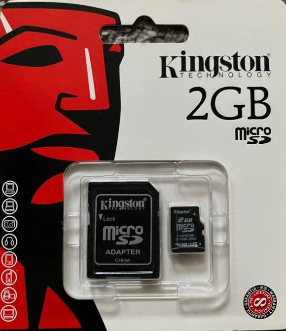 Kingston 2GB  micro SD  Card Retail  Card New Sealed