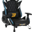 BraZen Vision Esports Elite PC Gaming Chair White Black - Student Computers